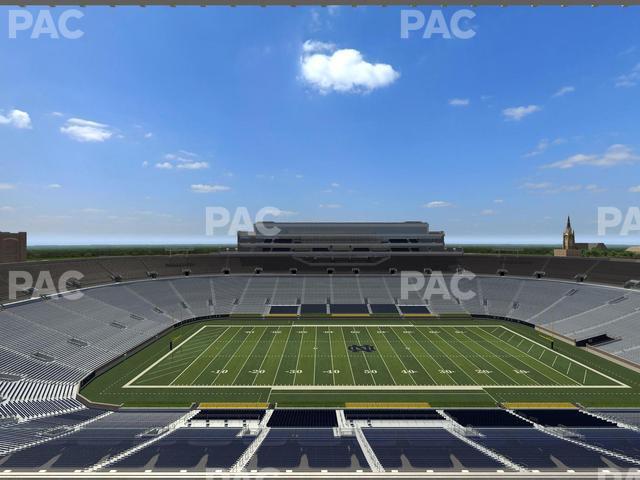 Seating view for Notre Dame Stadium Section Corbett Club 808