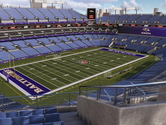 Seating view for M&T Bank Stadium Section 533