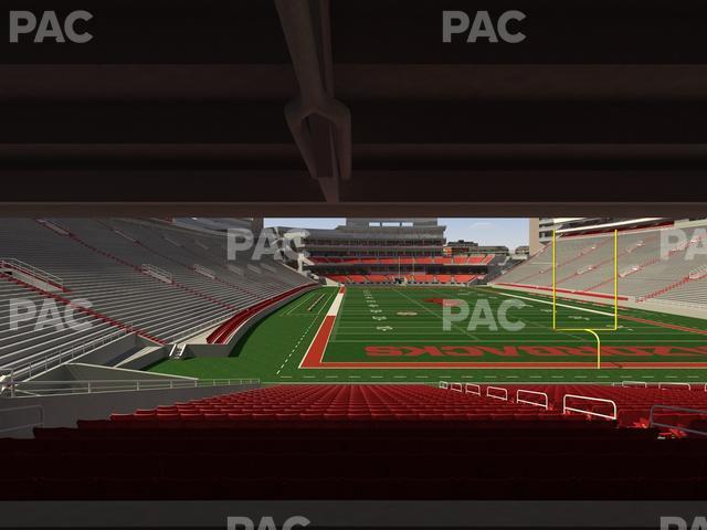 Seating view for Razorback Stadium Section 134