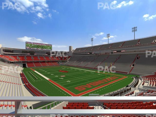 Seating view for Razorback Stadium Section 119