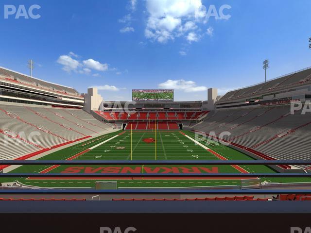 Seating view for Razorback Stadium Section Suite 11