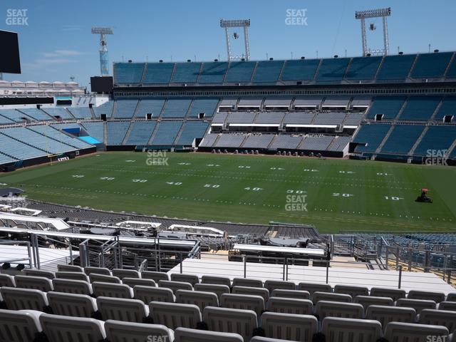 Seating view for EverBank Stadium Section Gallagher Club 207