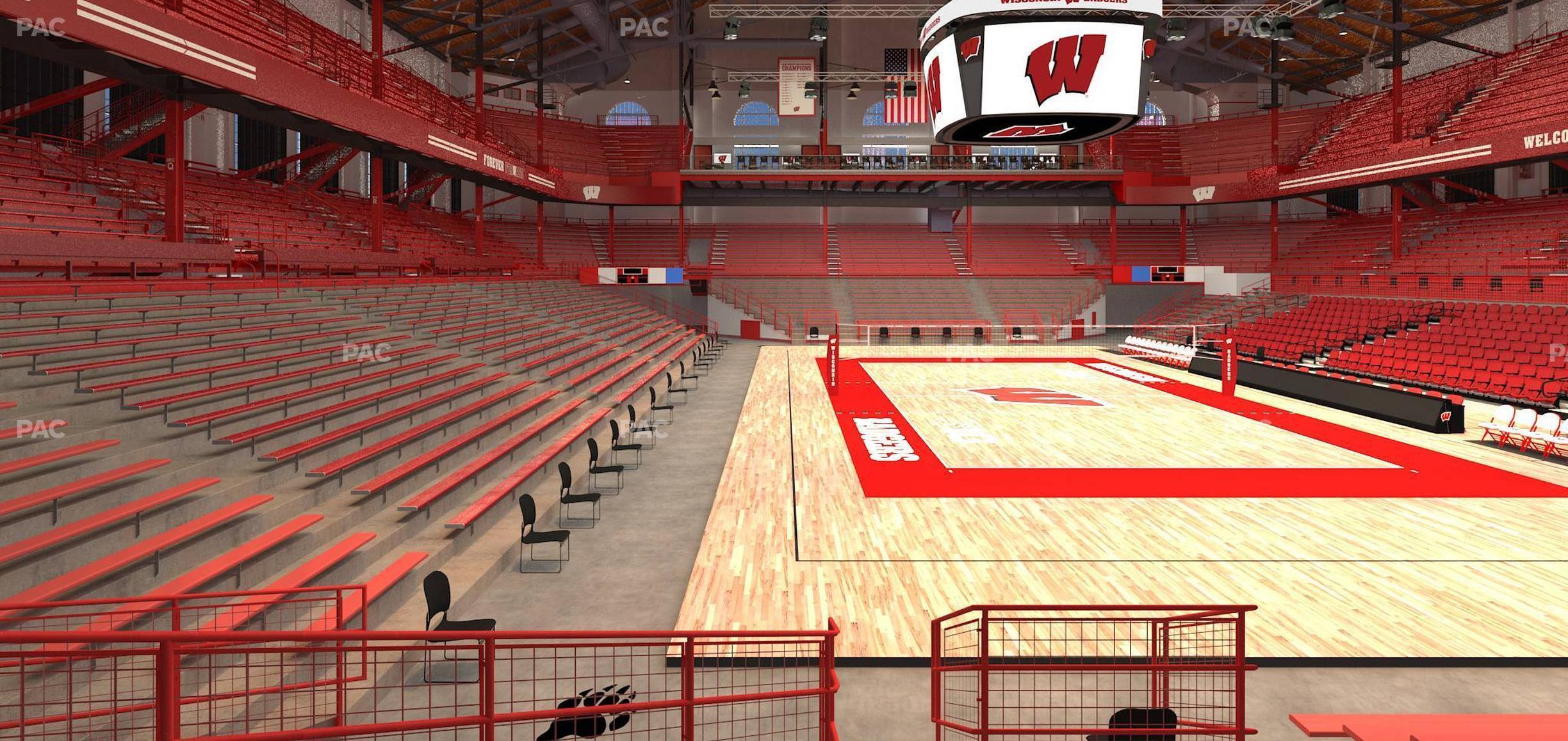 Seating view for Wisconsin Field House Section M