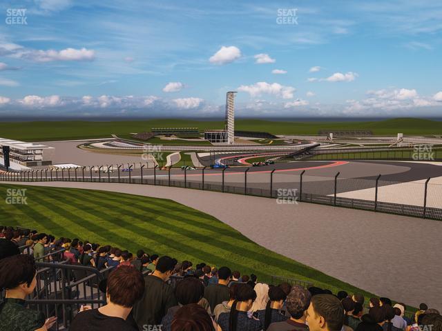 Seating view for Circuit of The Americas Section Turn 1 Grandstand 7