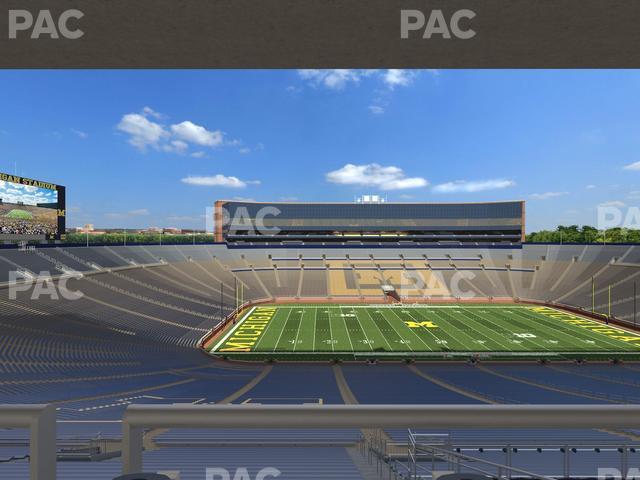 Seating view for Michigan Stadium Section West Side Chair Back 25