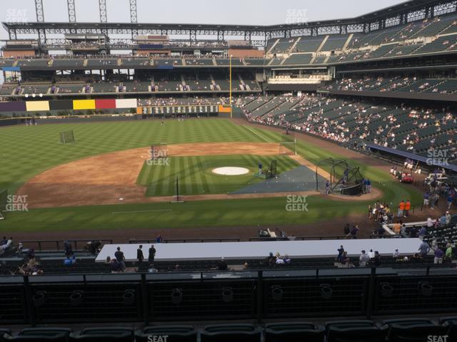 Seating view for Coors Field Section 238