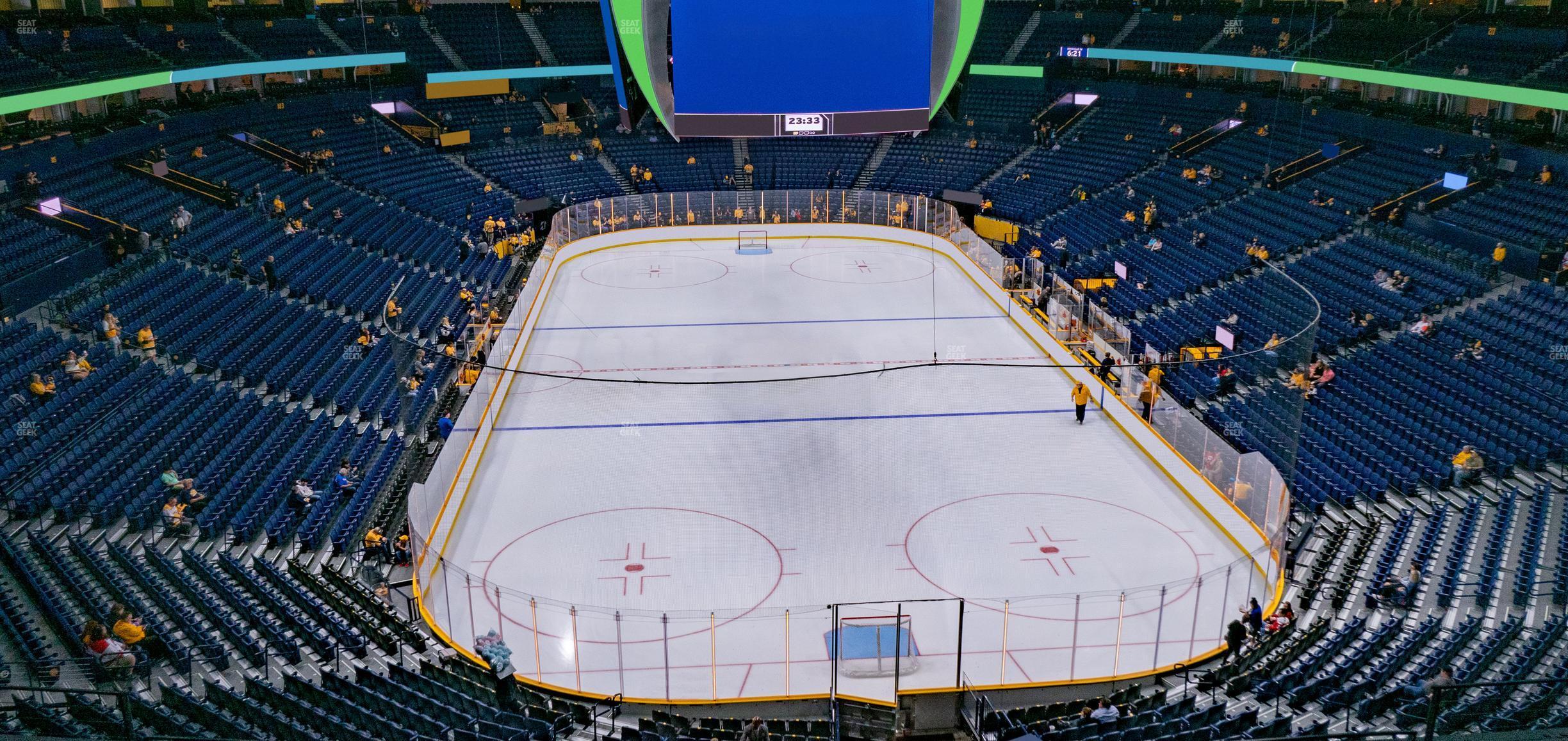 Seating view for Bridgestone Arena Section 317