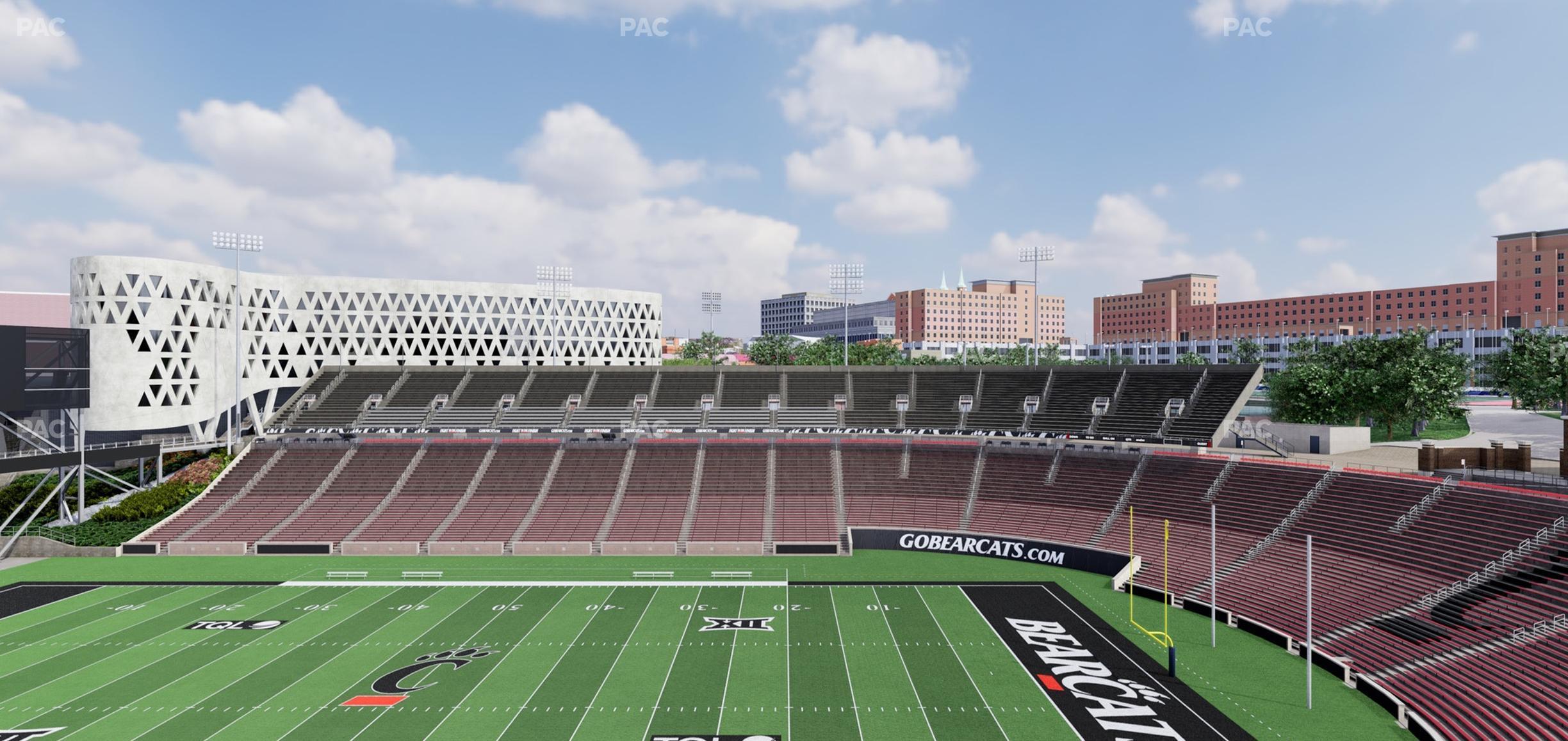 Seating view for Nippert Stadium Section Premium Club 354