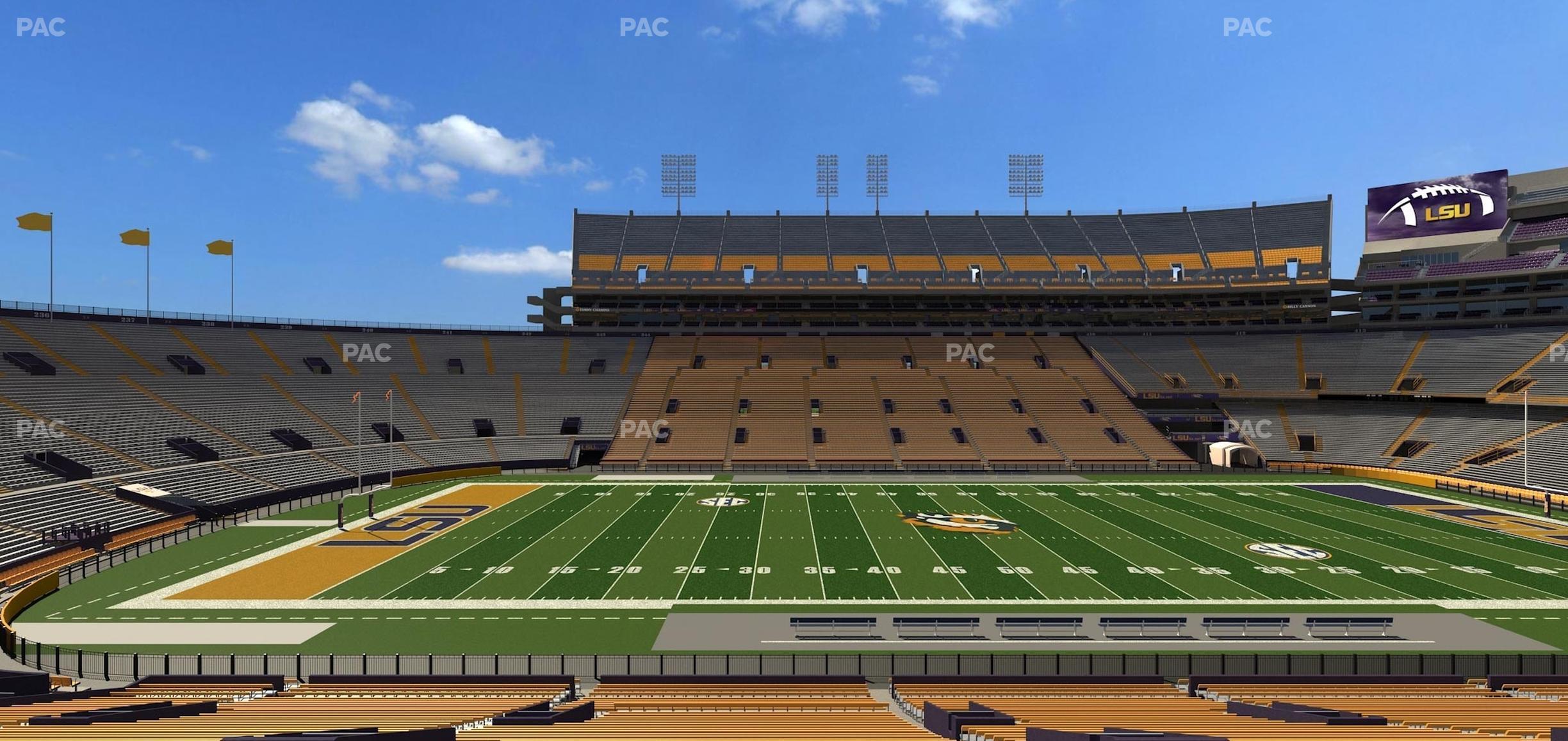 Seating view for Tiger Stadium Section 104