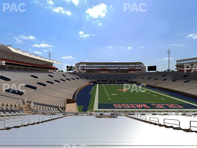 Seating view for Vaught Hemingway Stadium Section Student N 8