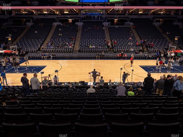 Seating view for Target Center Section 131