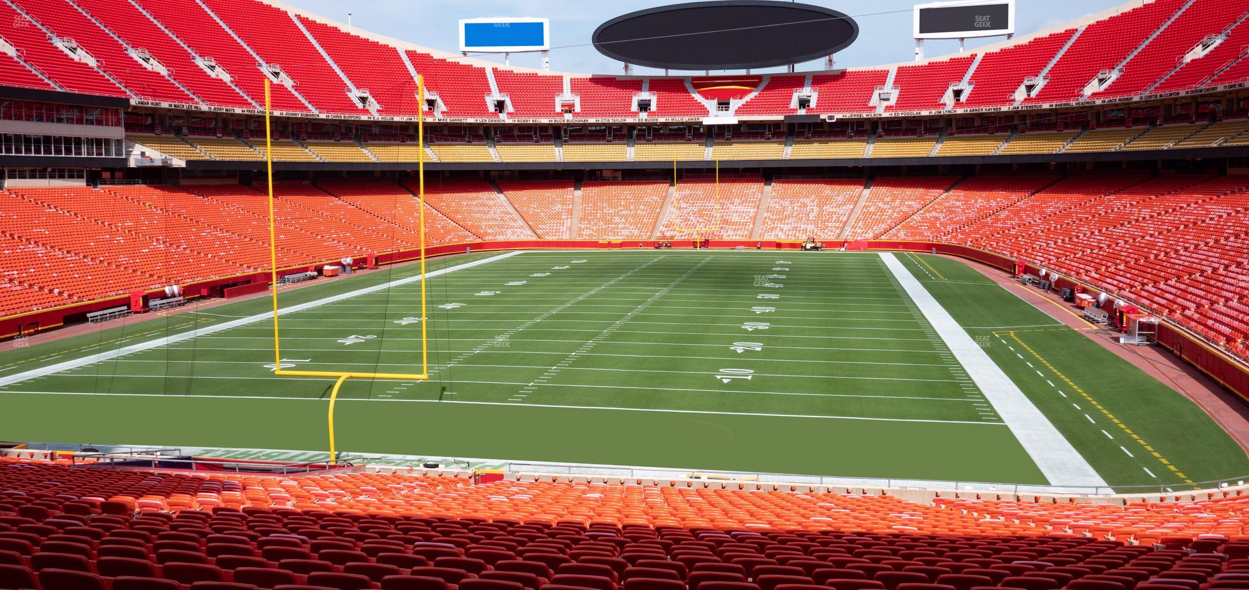 Seating view for GEHA Field at Arrowhead Stadium Section Ada 109