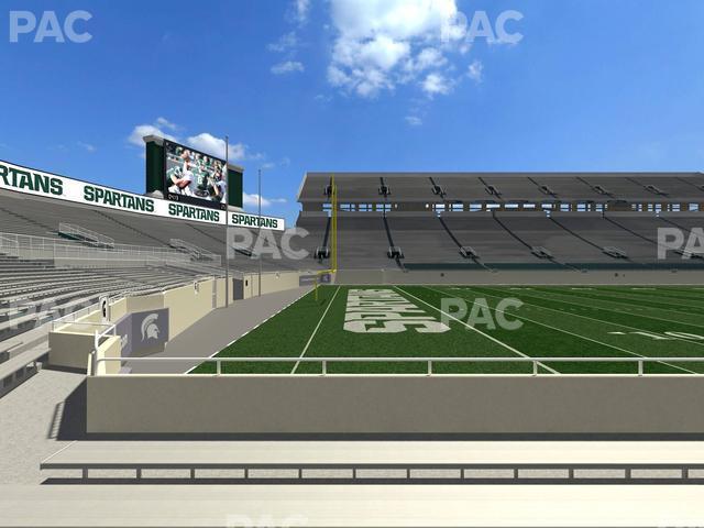 Seating view for Spartan Stadium (Michigan) Section Touchdown Club 27