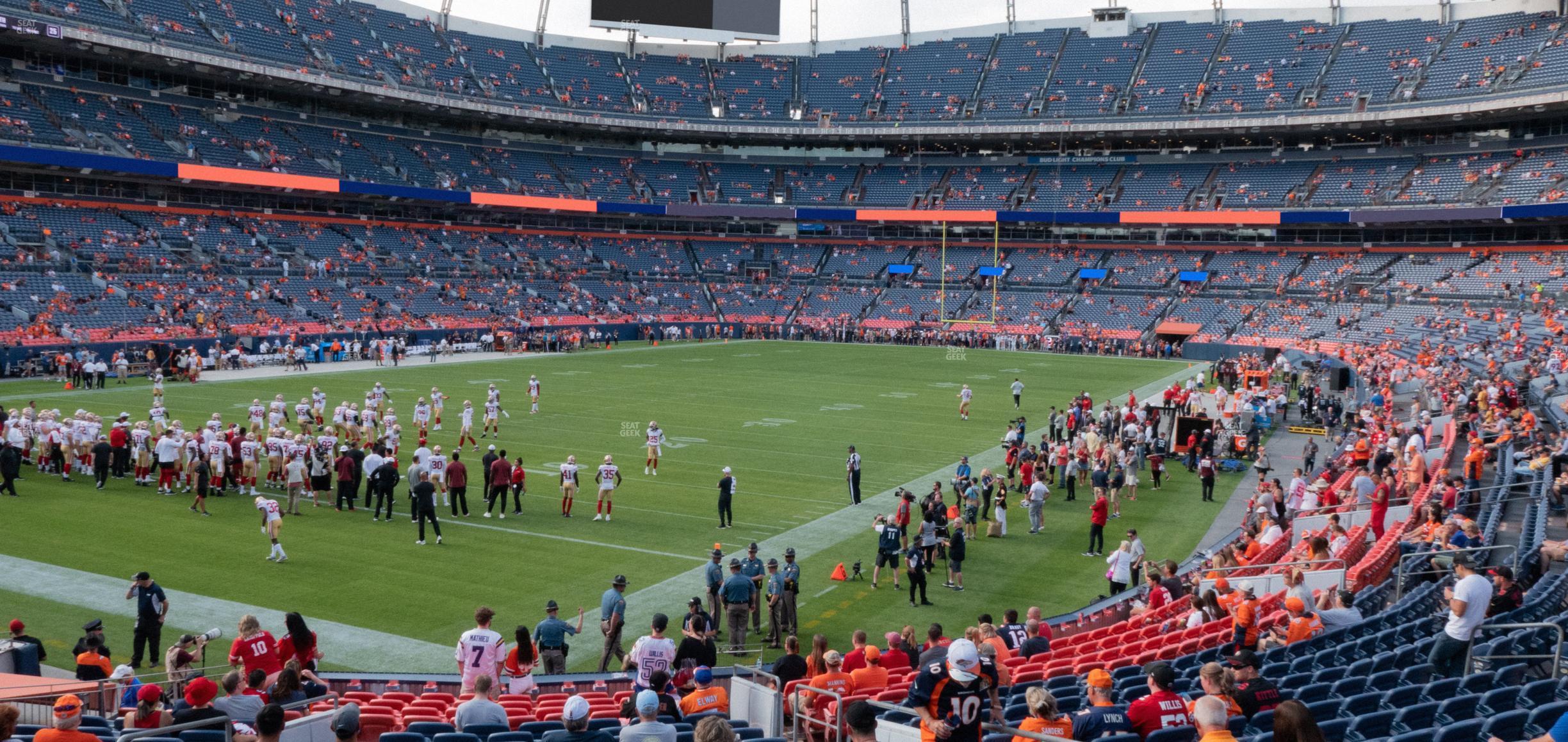 Seating view for Empower Field at Mile High Section 129