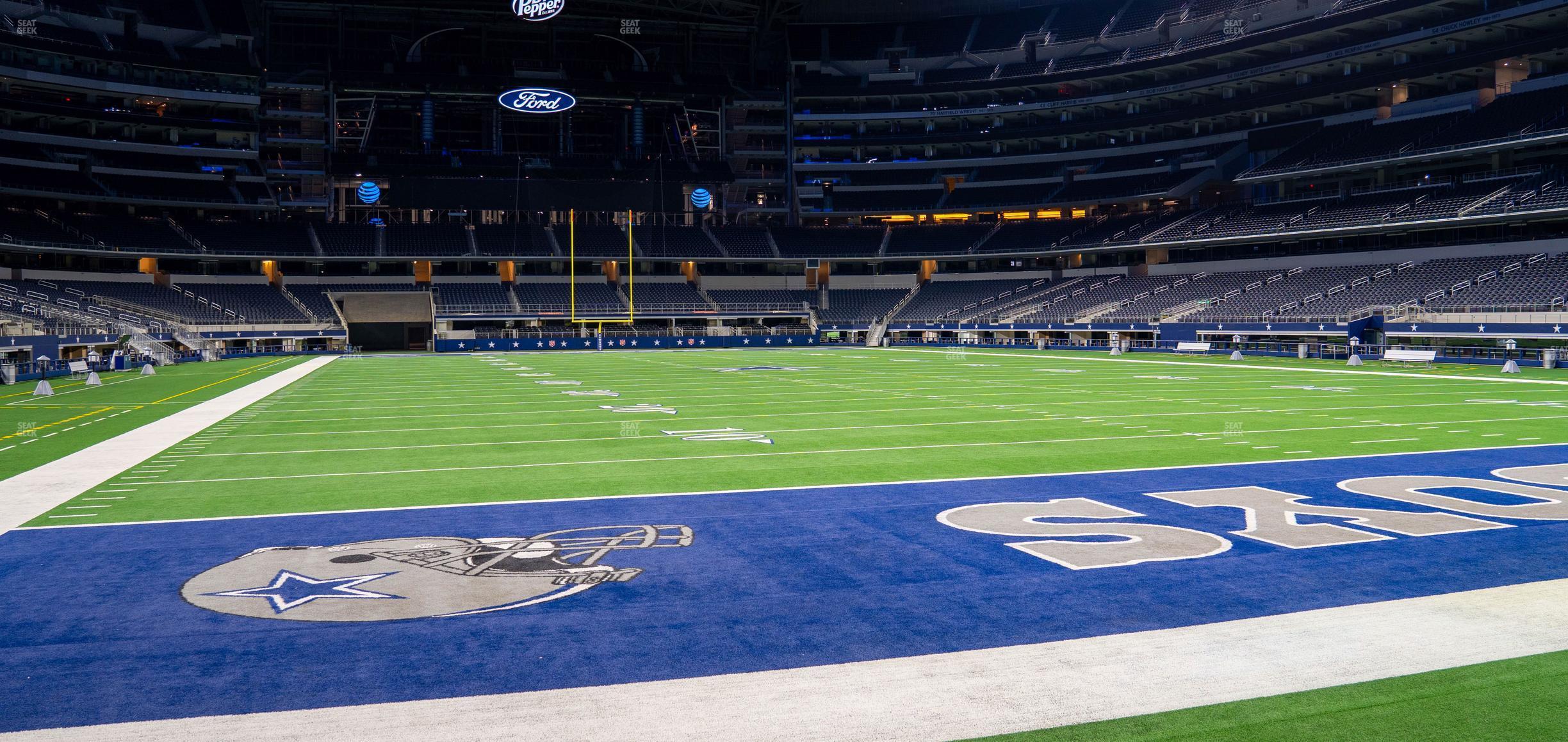 Seating view for AT&T Stadium Section Event Level Suite 113