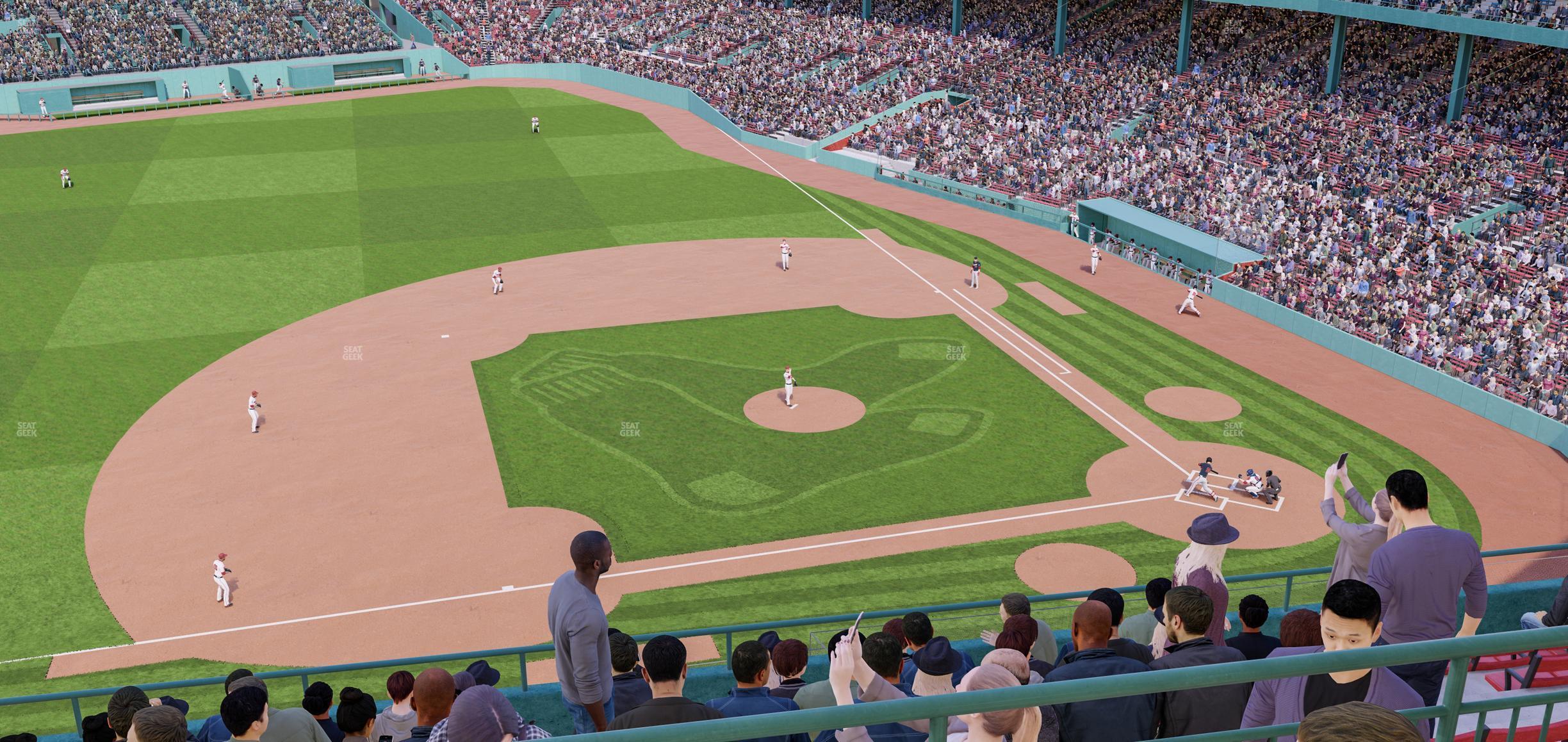 Seating view for Fenway Park Section Aura Pavilion Box 8