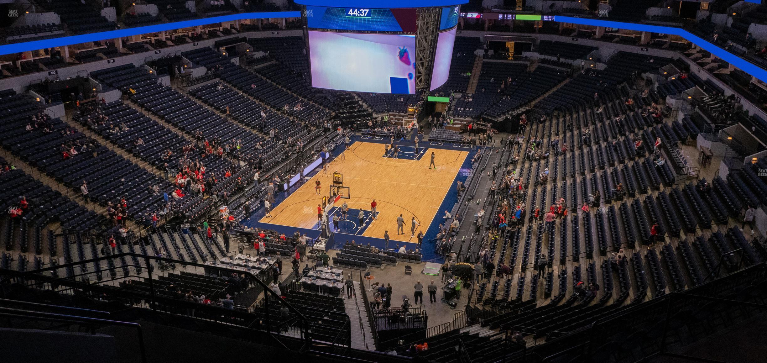 Seating view for Target Center Section 219