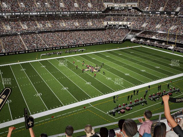 Seating view for Caesars Superdome Section 523