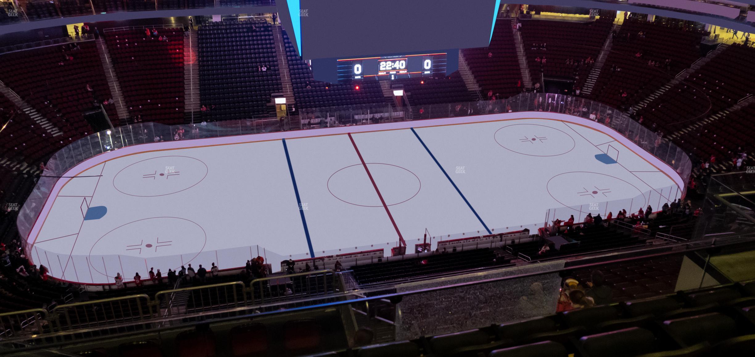 Seating view for Prudential Center Section 211