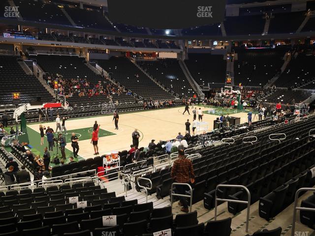 Seating view for Fiserv Forum Section 119