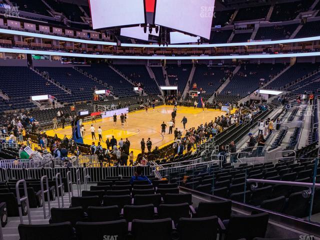 Seating view for Chase Center Section 119