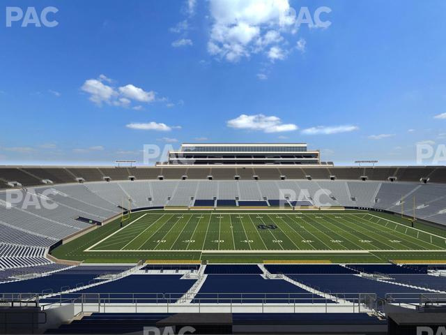 Seating view for Notre Dame Stadium Section 1842 Box 17