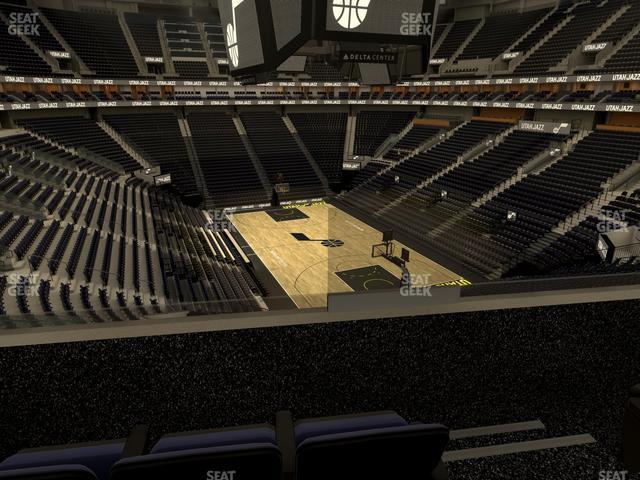 Seating view for Delta Center Section Suite 15