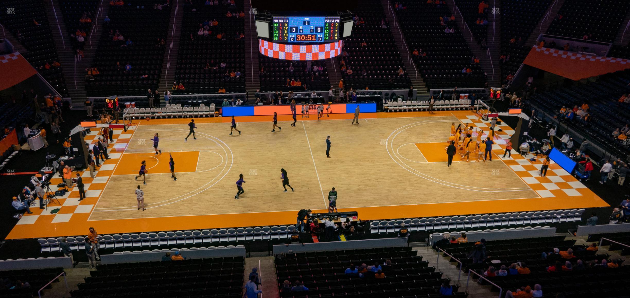 Seating view for Thompson-Boling Arena at Food City Center Section 321