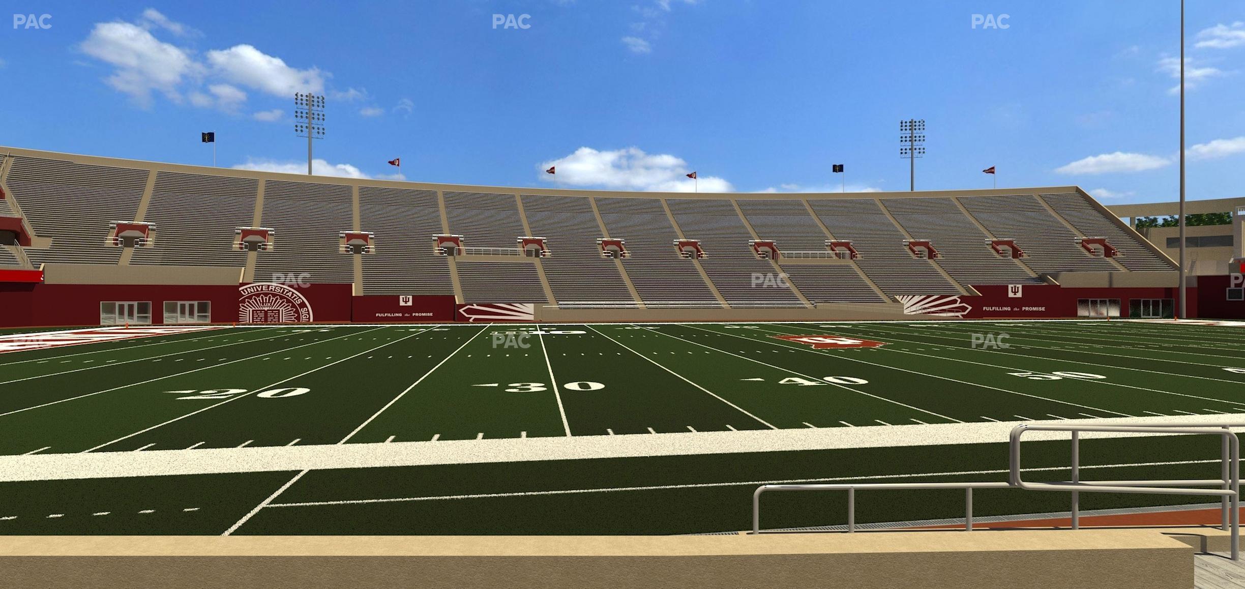 Seating view for Memorial Stadium - Indiana Section 8