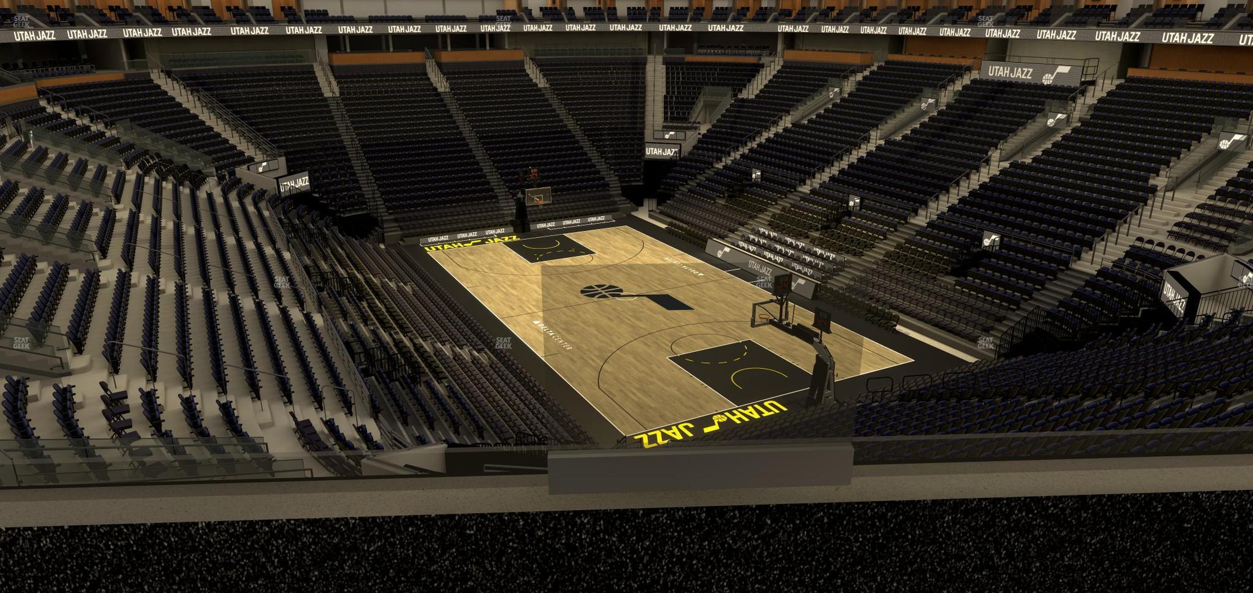 Seating view for Delta Center Section Suite 44