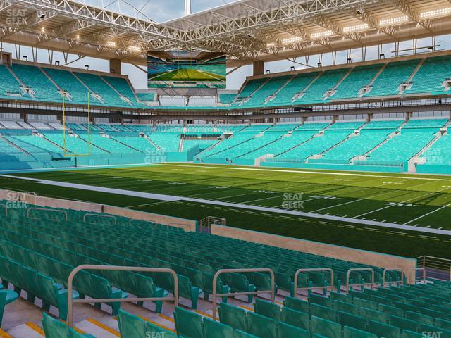 Seating view for Hard Rock Stadium Section 142