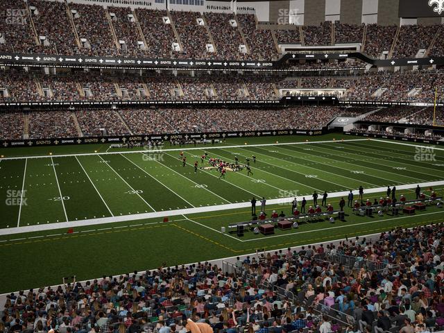 Seating view for Caesars Superdome Section 227