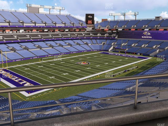 Seating view for M&T Bank Stadium Section Suite 451