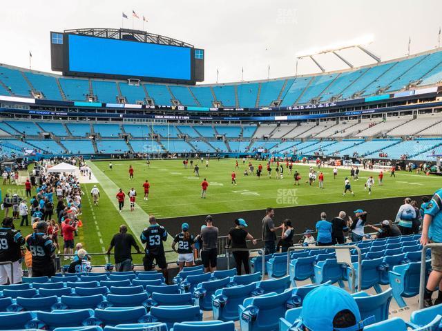 Seating view for Bank of America Stadium Section 124