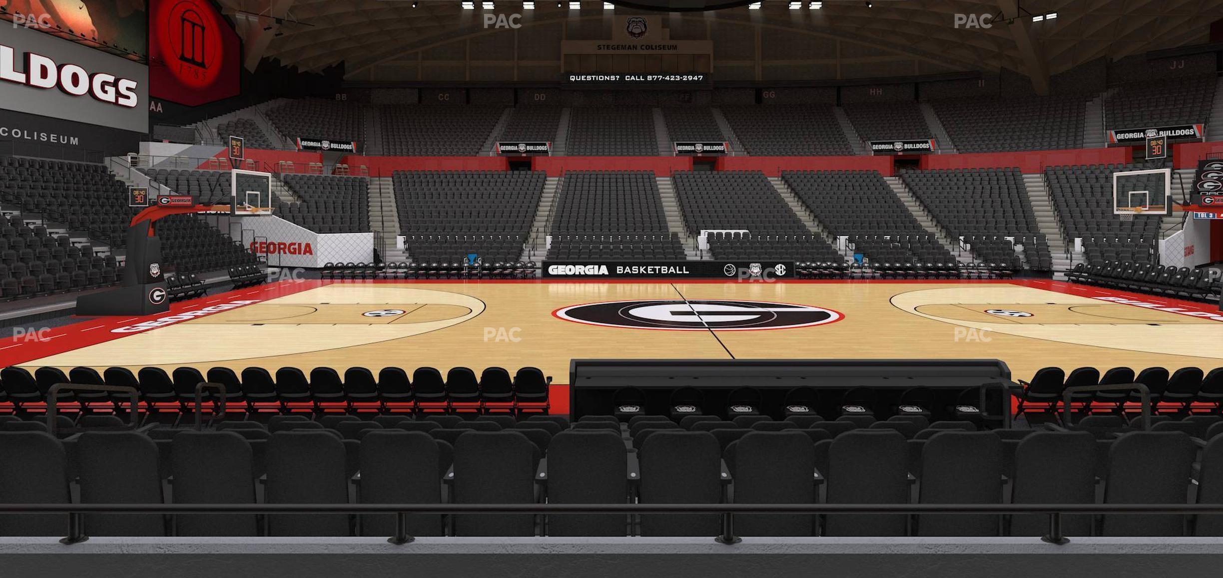 Seating view for Stegeman Coliseum Section U