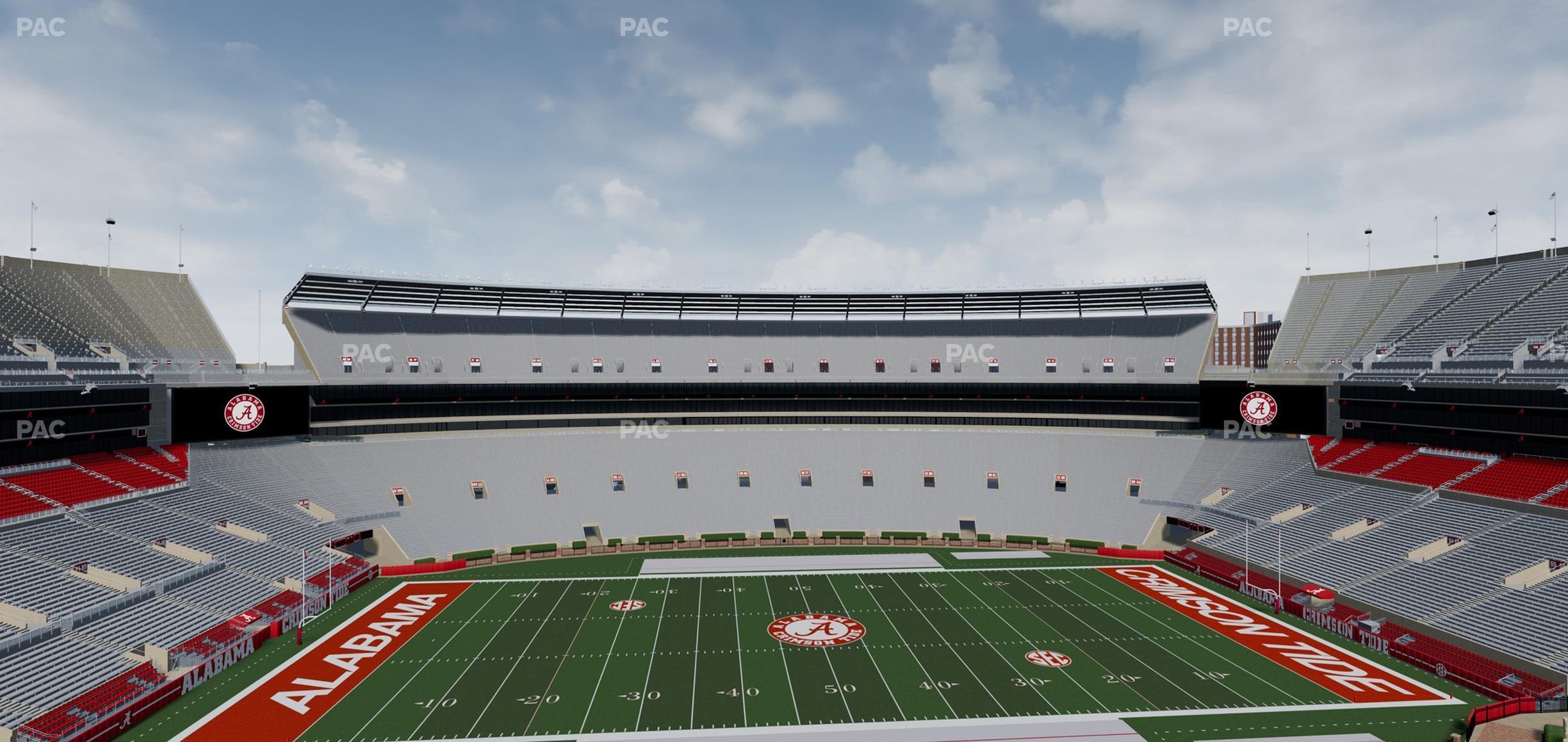 Seating view for Bryant Denny Stadium Section U 3 K