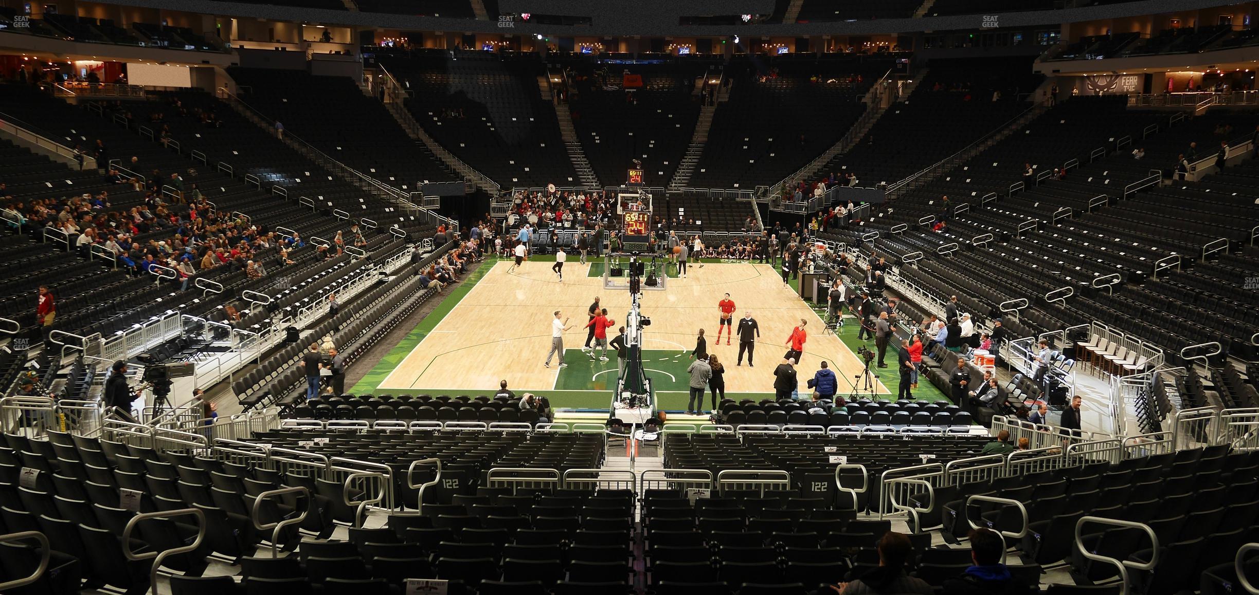 Seating view for Fiserv Forum Section 101