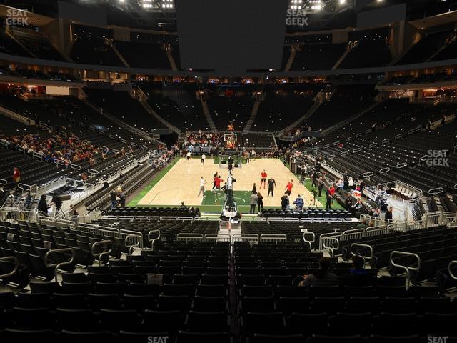 Seating view for Fiserv Forum Section 101