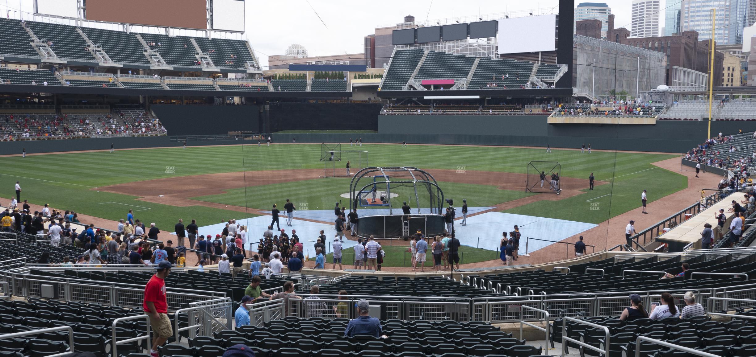 Seating view for Target Field Section 115