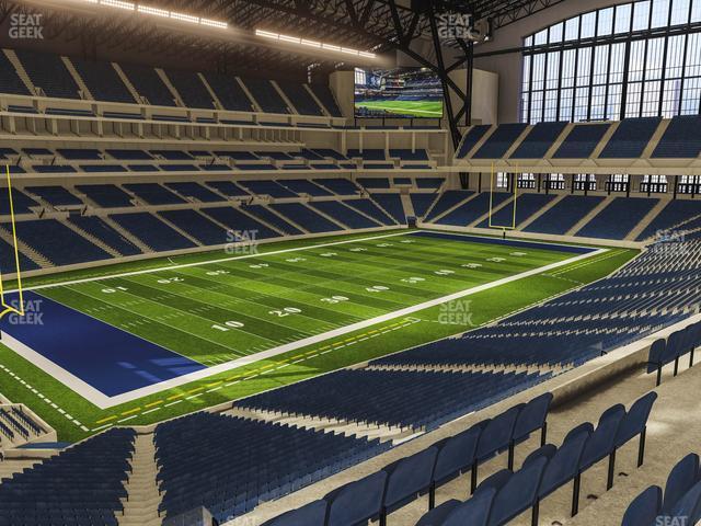 Seating view for Lucas Oil Stadium Section 319