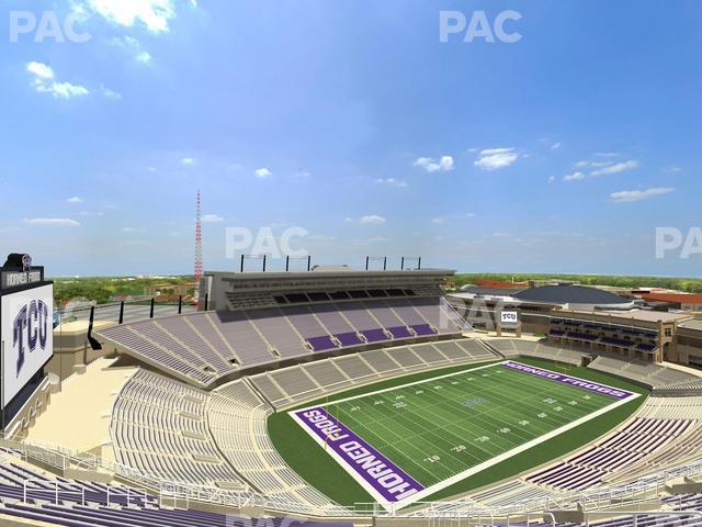 Seating view for Amon G. Carter Stadium Section 414