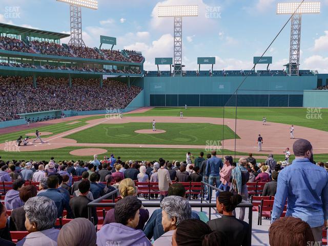 Seating view for Fenway Park Section Loge Box 116