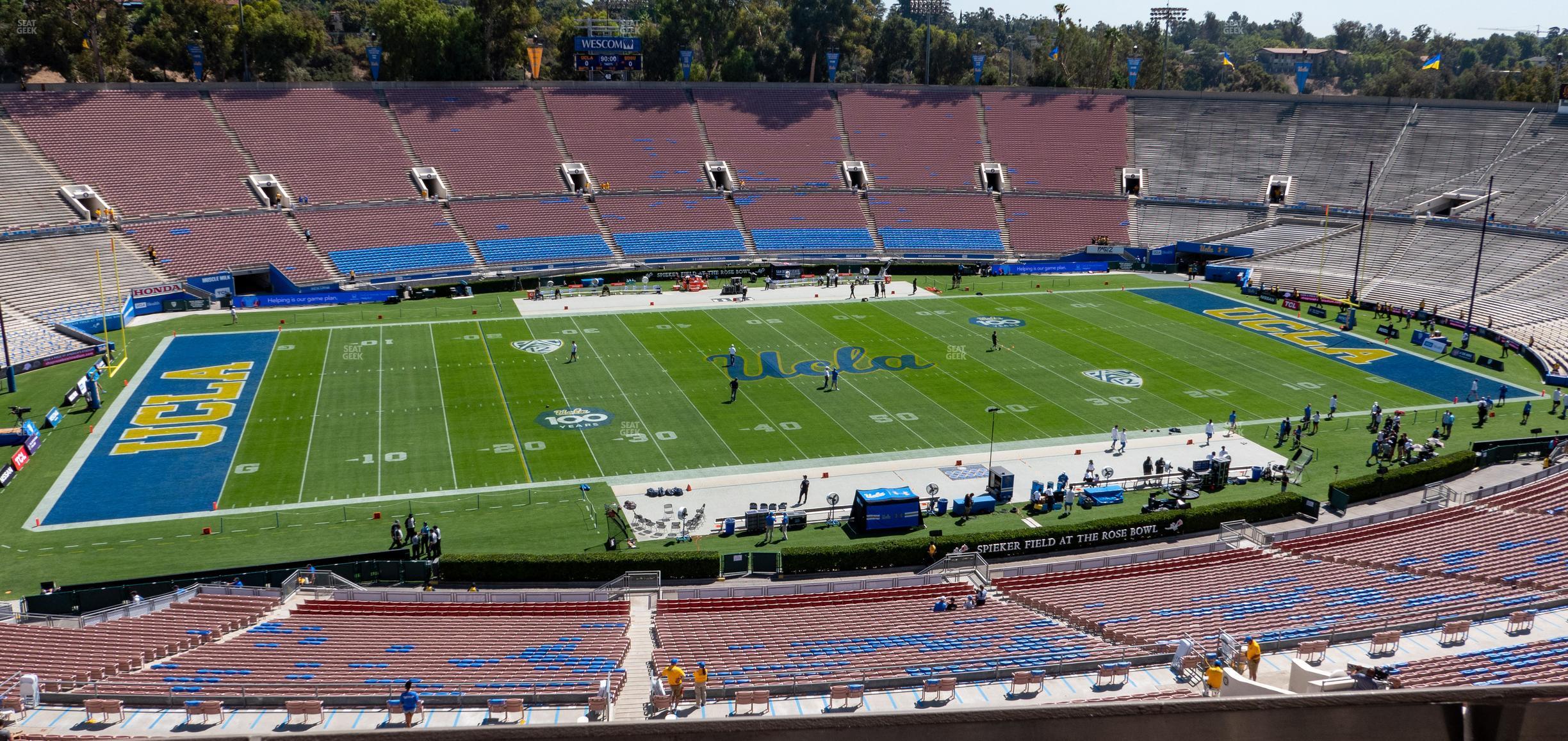 Seating view for Rose Bowl Stadium Section Club 209