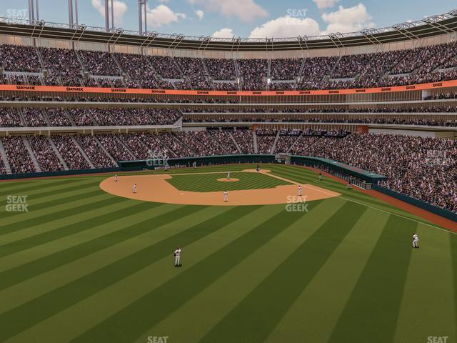 Seating view for Progressive Field Section 182