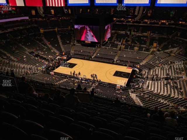 Seating view for Frost Bank Center Section 206