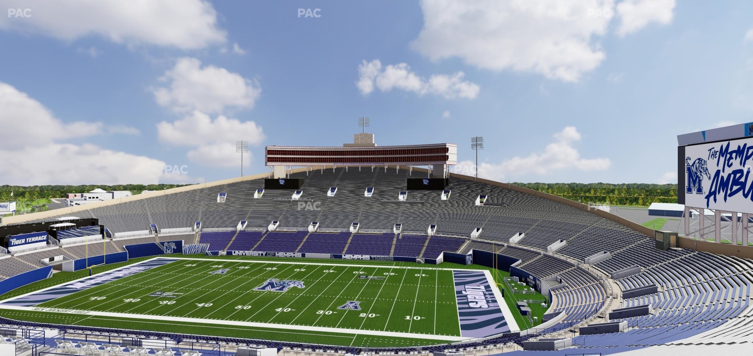 Seating view for Simmons Bank Liberty Stadium Section Box 101