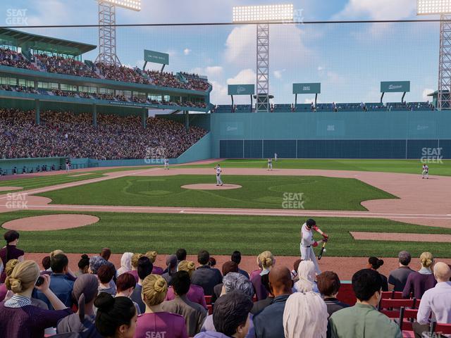 Seating view for Fenway Park Section Field Box 30