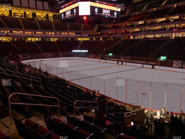 Seating view for Prudential Center Section 22