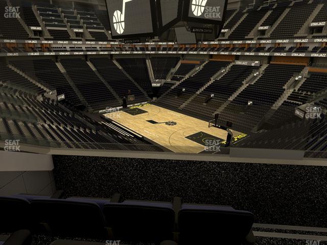 Seating view for Delta Center Section Suite 18