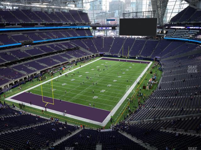 Seating view for U.S. Bank Stadium Section 322